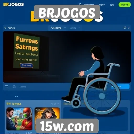 Acessibilidade no site BRJOGOS para jogadores com deficiência